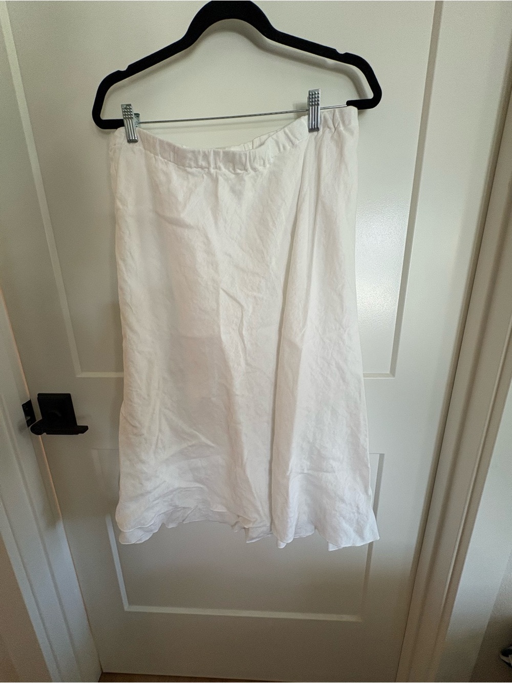J Jill Love in White A-Line Midi Skirt